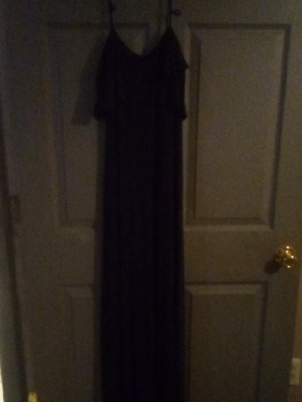 Black Spaghetti Strap Maxi Dress